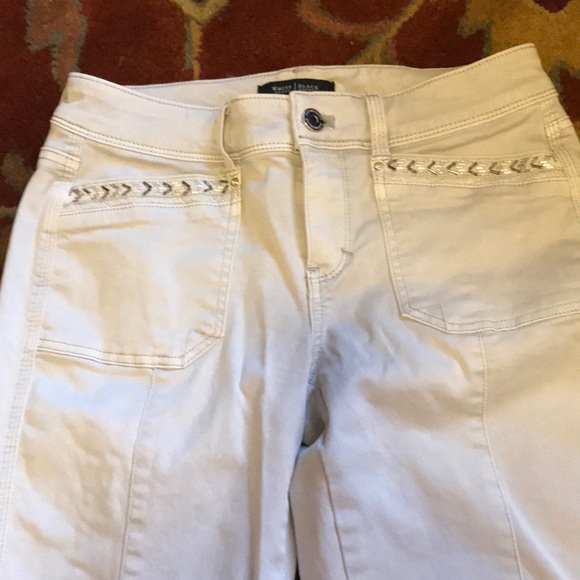 white house black market slim crop jeans